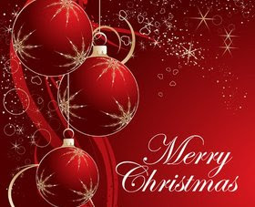 Red Christmas ornaments